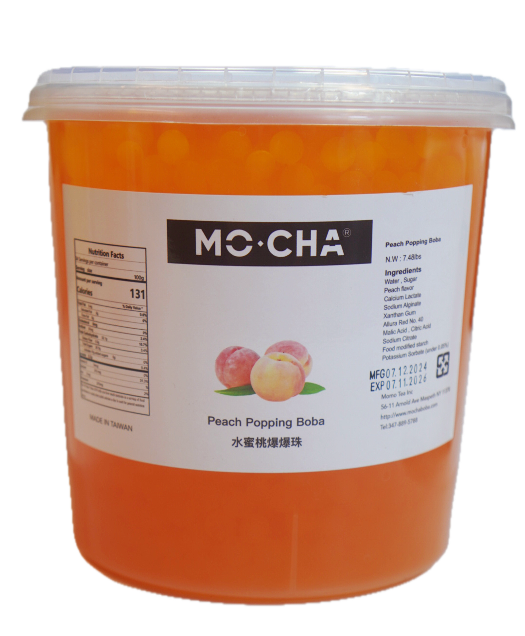 Peach Popping Boba