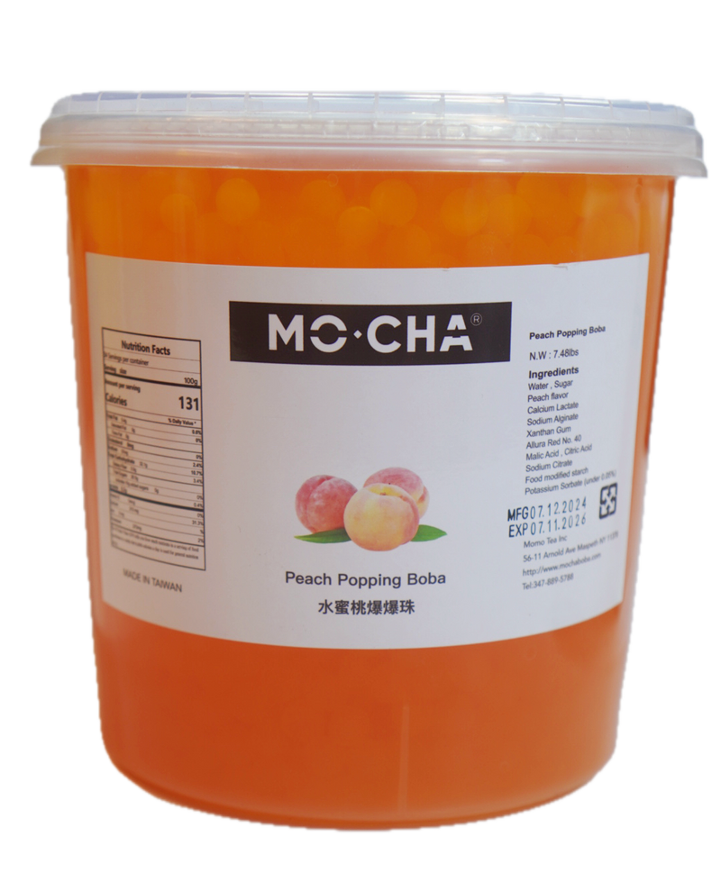 Peach Popping Boba